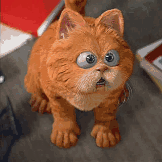 java игра Рыжий толстяк гоняет на столовом подносе по перилам как на скейте и вылетает в окно - Garfield 3D