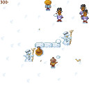 java игра Битва снежками